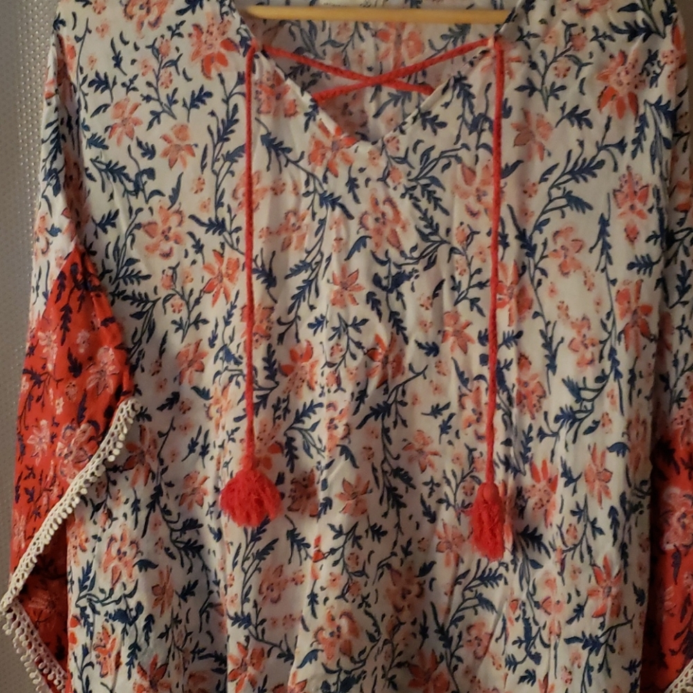 Boho pincho top